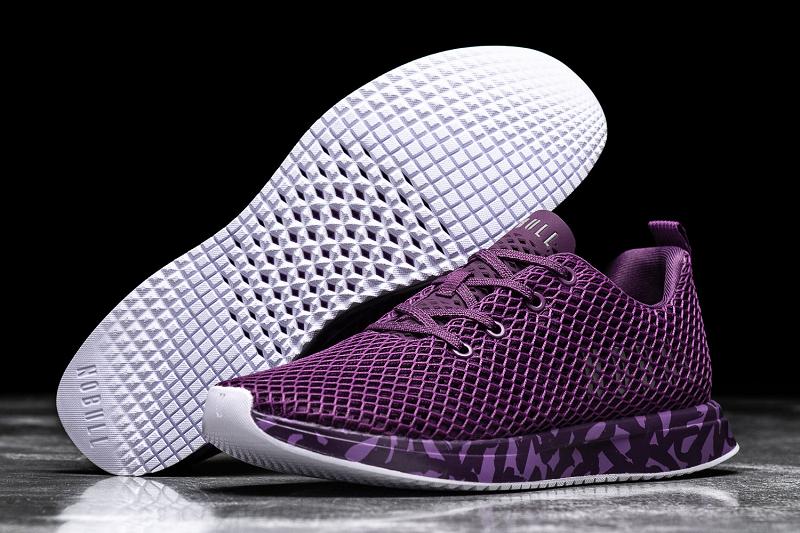 Men's Nobull Toomey Mesh Running Shoes Purple | SG U1993Z